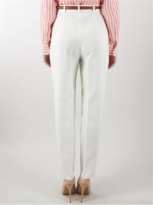 Pantalone in cotone con pences e cintura Max Mara Studio MAX MARA STUDIO | Pantalone | VETRINO1